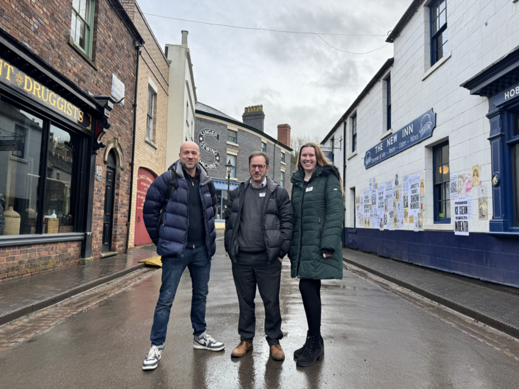 Scott Barnett, Co-Director/Spark Media, David Wright, Sales and Marketing Director/Ironbridge Gorge Museum Trust, Kyla Hislop, Museum/Ironbridge Gorge Museum Trust