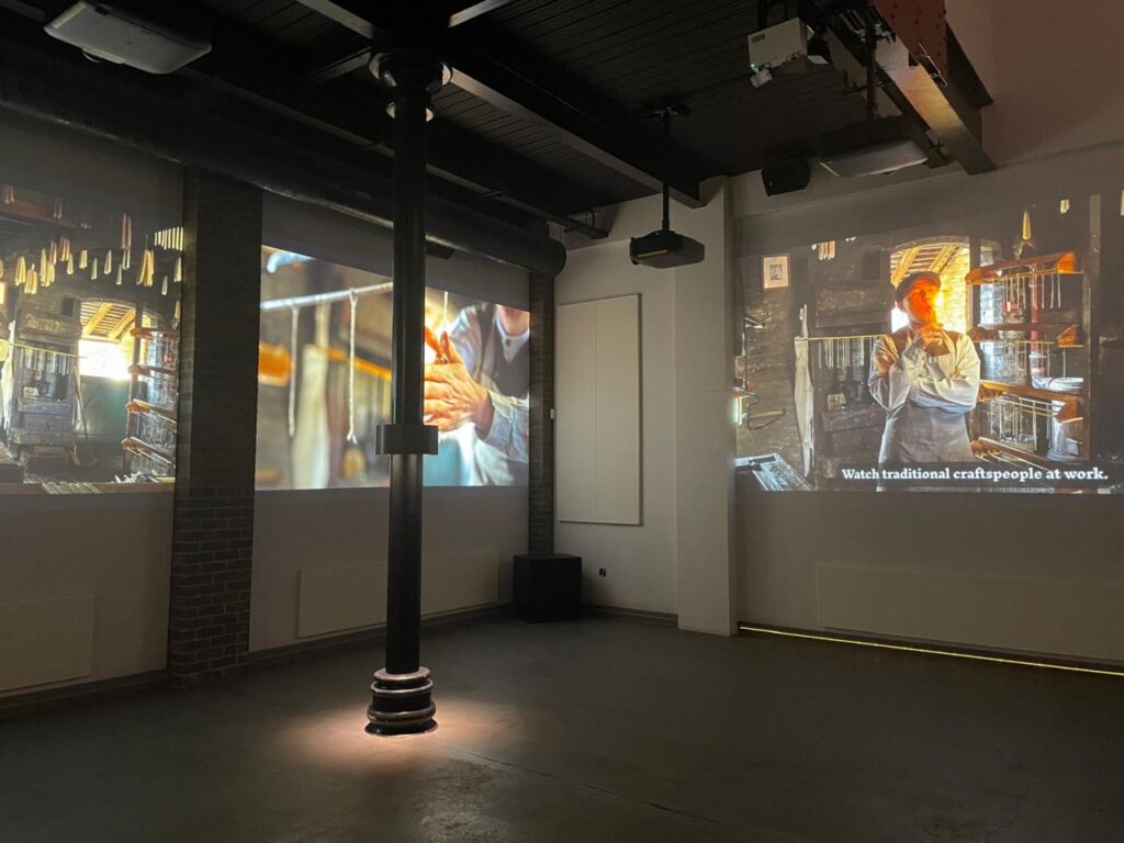 The audio-visual production across 3 screens at Ironbridge Gorge Museums