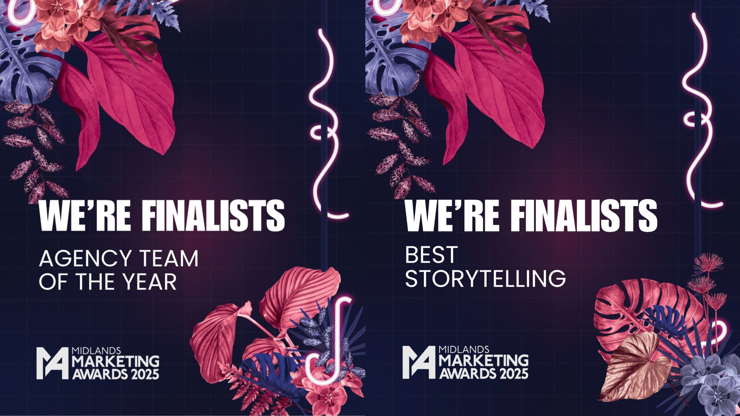 Midlands Marketing Awards We're Finalists for Agency of the Year and Best Storytelling