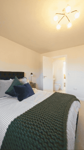 Cameron Homes FPV Drone Property Tour touring round bedrooms